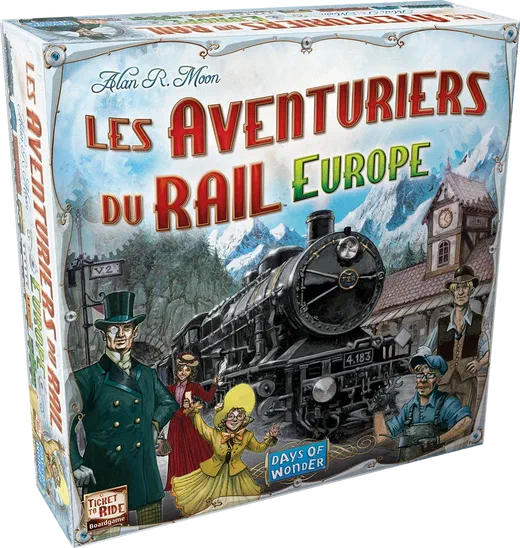Boîte française du jeu Les Aventuriers du Rail Europe