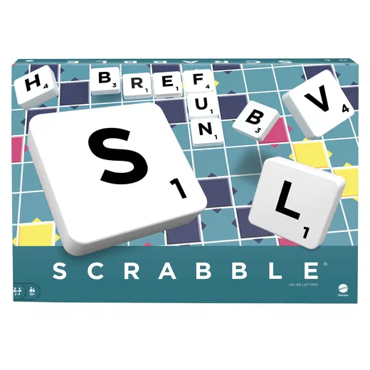 Boîte française du jeu Scrabble Classique de Mattel Games