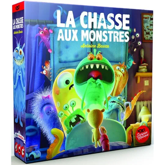 Boîte de La chasse aux monstres d'Antoine Bauza, éditée par le Scorpion masqué