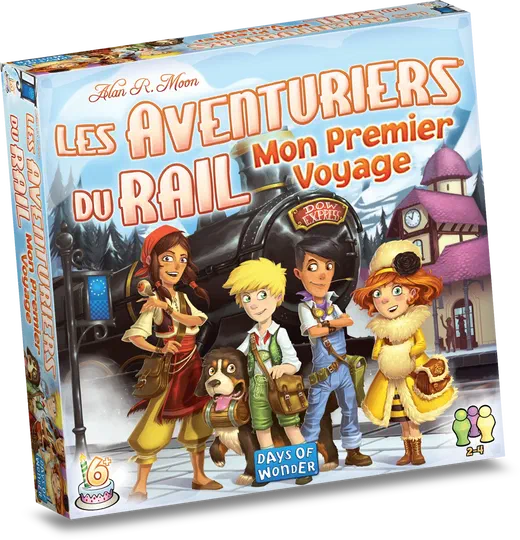 Boîte du jeu Les Aventuriers du Rail Mon premier voyage, édition française