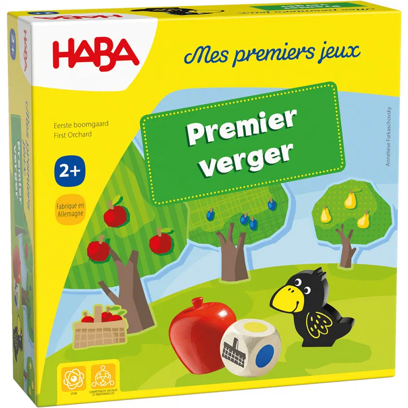 Boîte du jeu Mes premiers jeux, Premier verger, de HABA