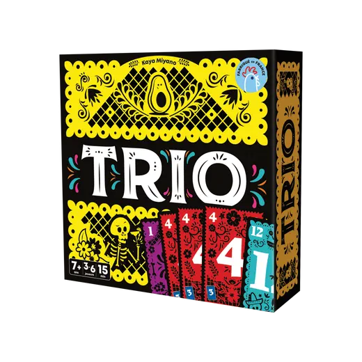 Boîte du jeu de cartes Trio, Cocktail Games