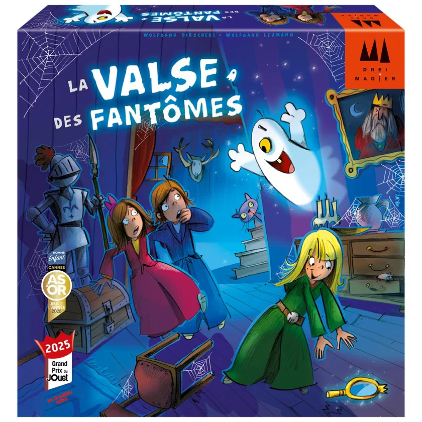 Boîte de La Valse des Fantômes, Drei Magier : trois magiciens effrayés et un fantôme dans le château