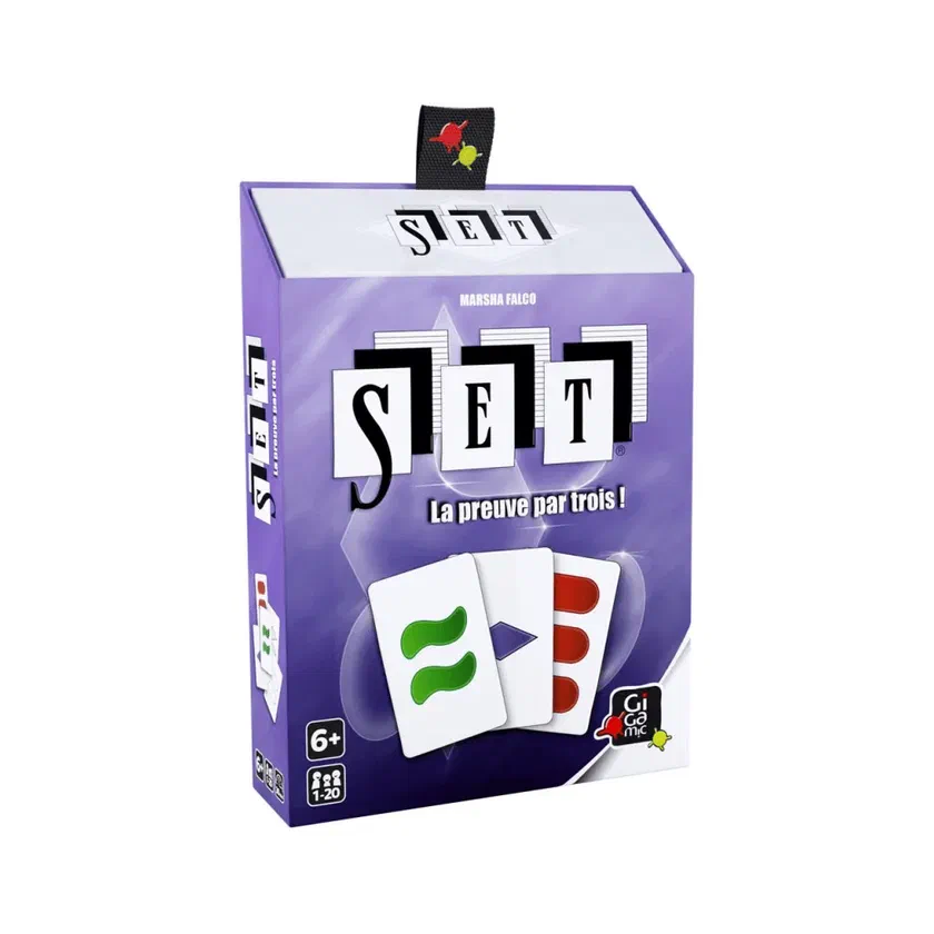 Boîte française du jeu Set de Gigamic, La preuve par trois